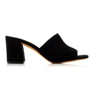 Maryam Nassir Zadeh Black Suede Mar Mules Size 40IT/US 10